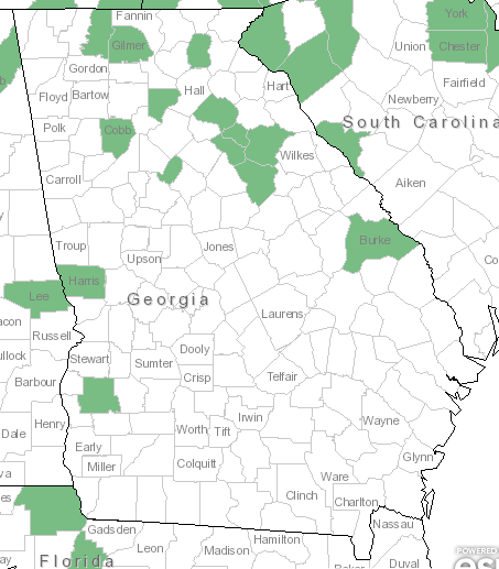 The Georgia range of Boechera canadensis